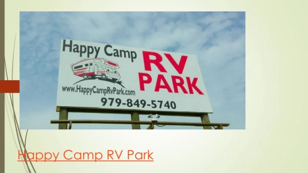 The Happy Camp RV Park