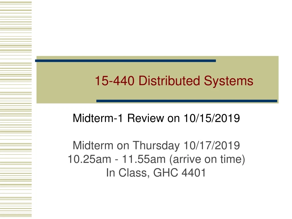 15 440 distributed systems