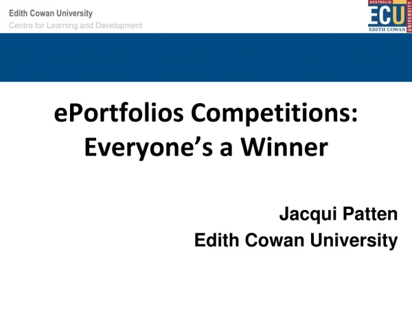 ePortfolios Competitions: Everyone’s a Winner