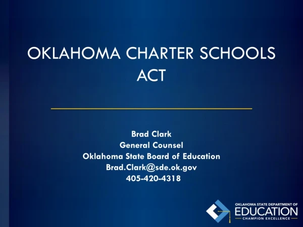 OKLAHOMA CHARTER SCHOOLS ACT