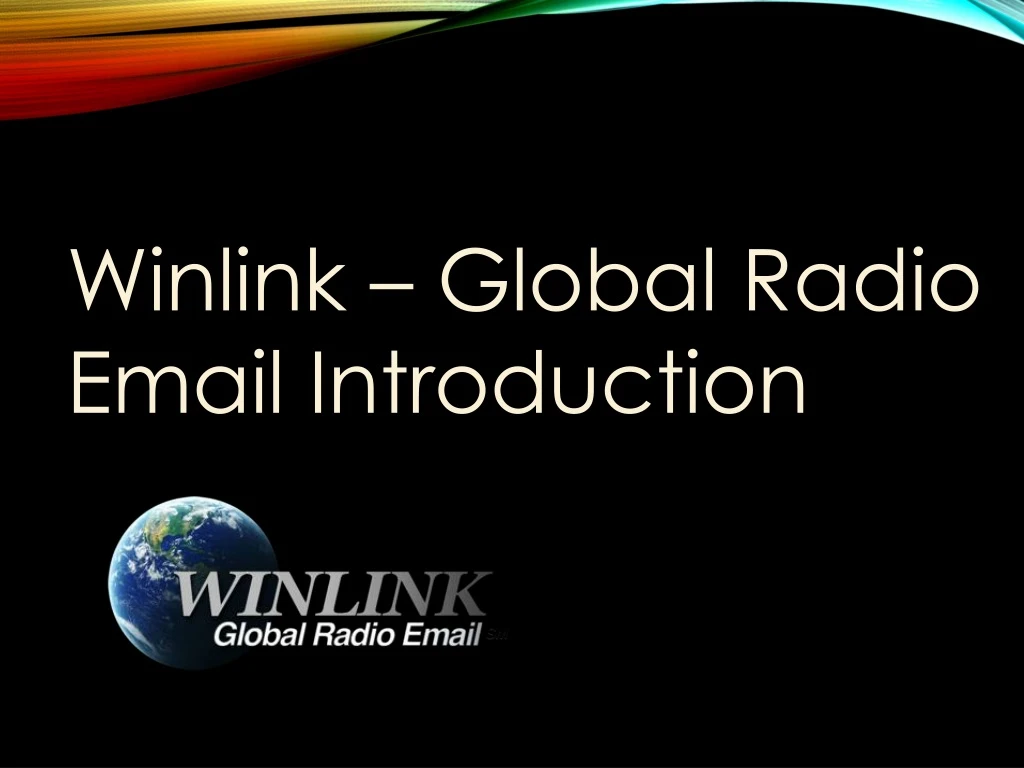 winlink global radio email introduction