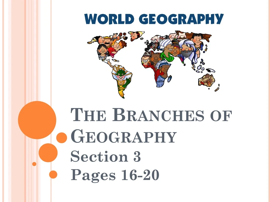 the branches of geography