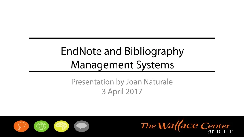 endnote and bibliography management systems