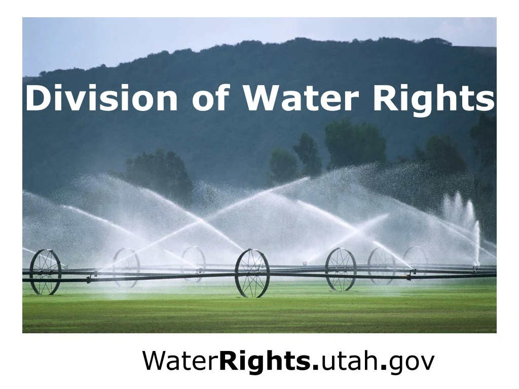 division of water rights