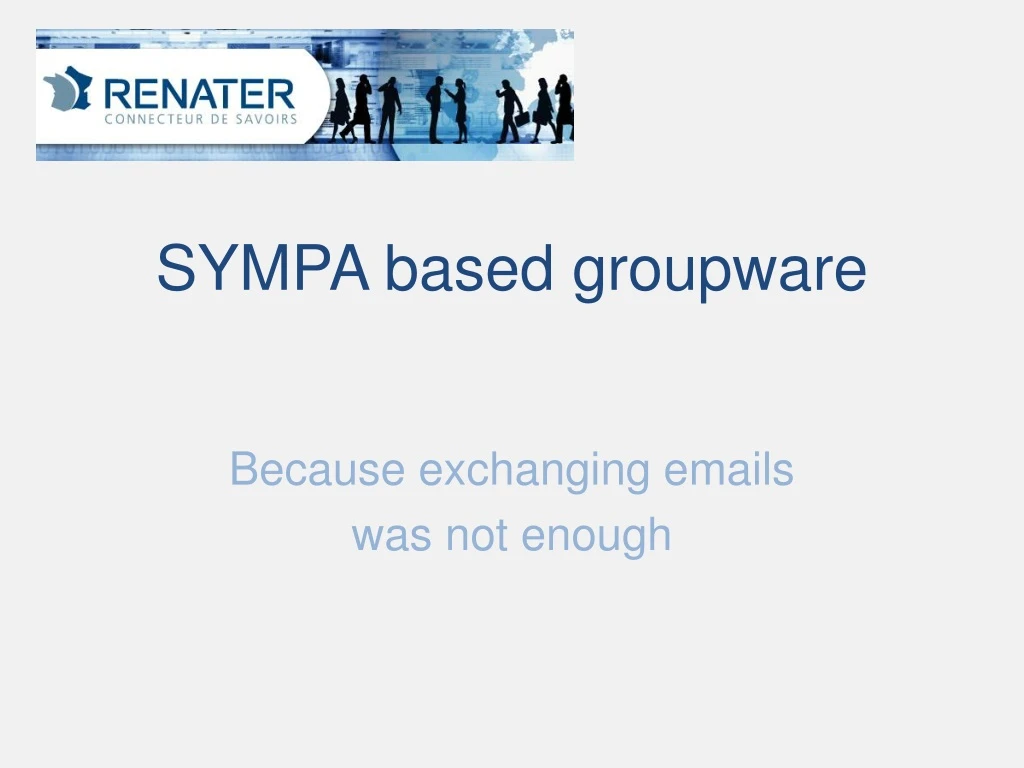 sympa based groupware