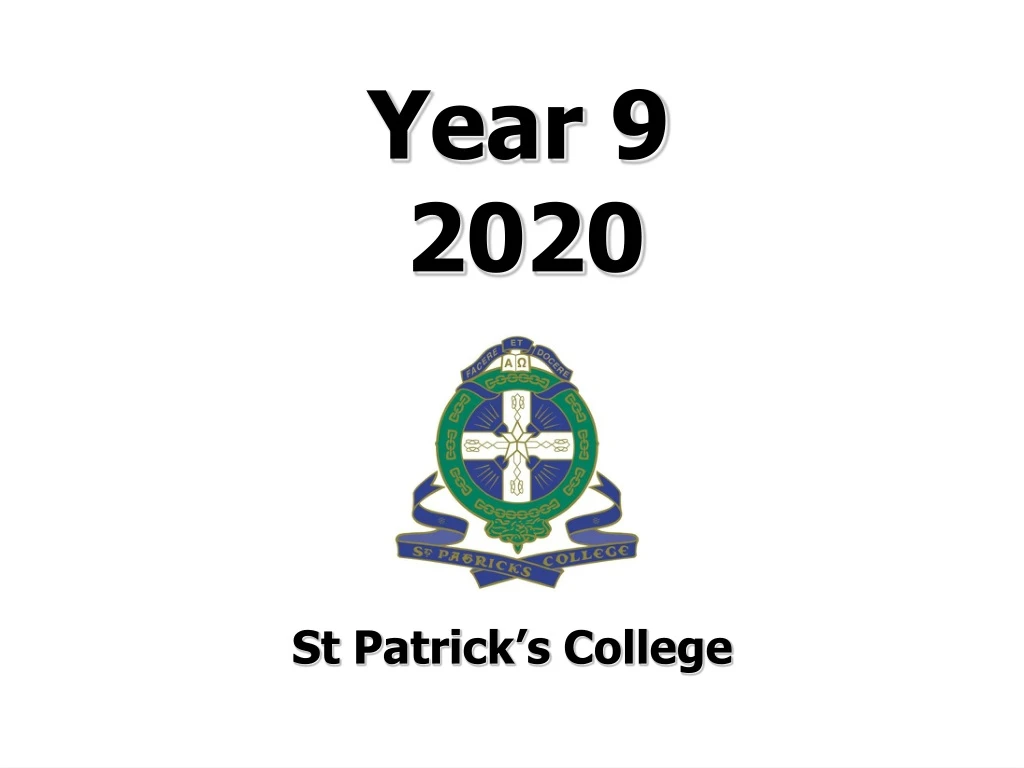 year 9 2020 st patrick s college