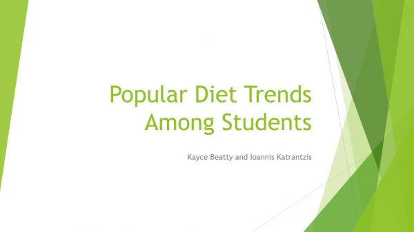 Popular Diet Trends Among Students