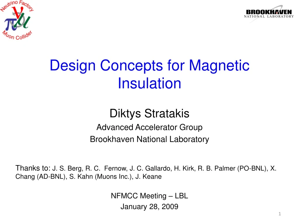 design concepts for magnetic insulation