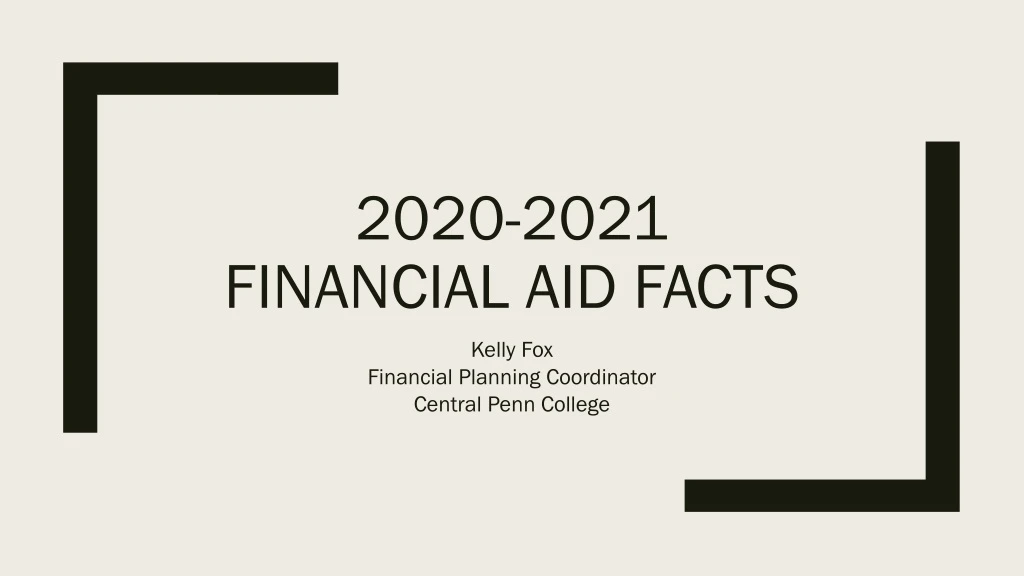 2020 2021 financial aid facts