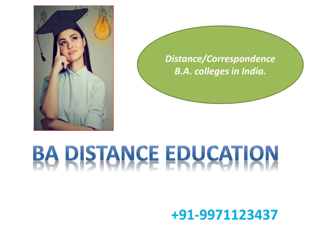 distance correspondence b a colleges in i ndia