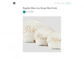 Regular Skin Care Keeps Skin Fresh - slide 1