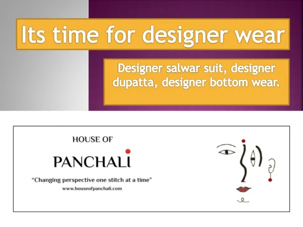 its time for designer wear