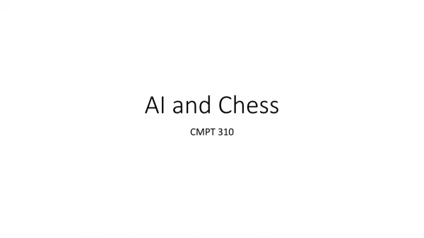 AI and Chess