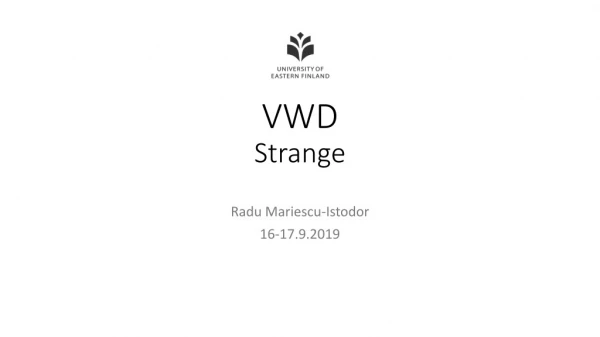 VWD Strange