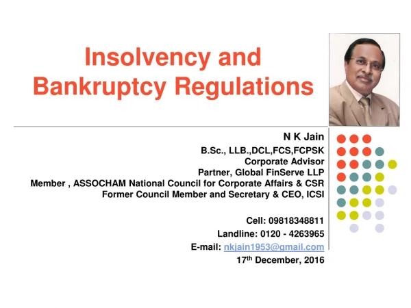 Insolvency and Bankruptcy Regulations