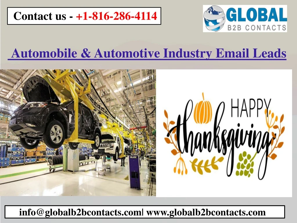 automobile automotive industry email leads