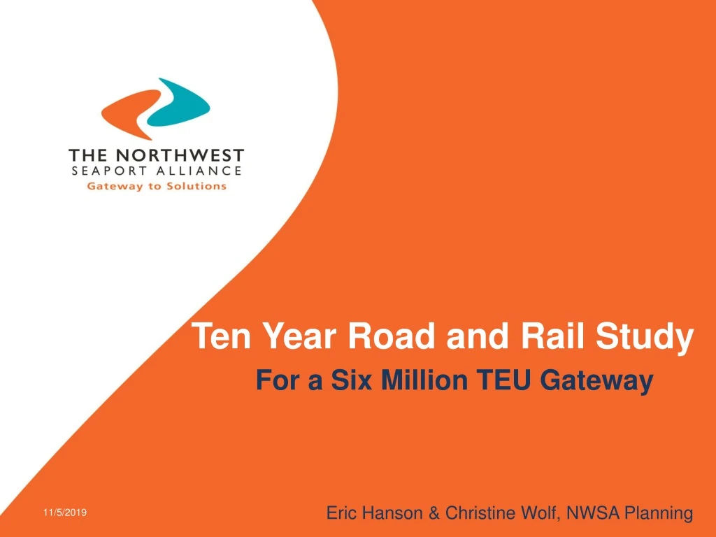 ten year road and rail study