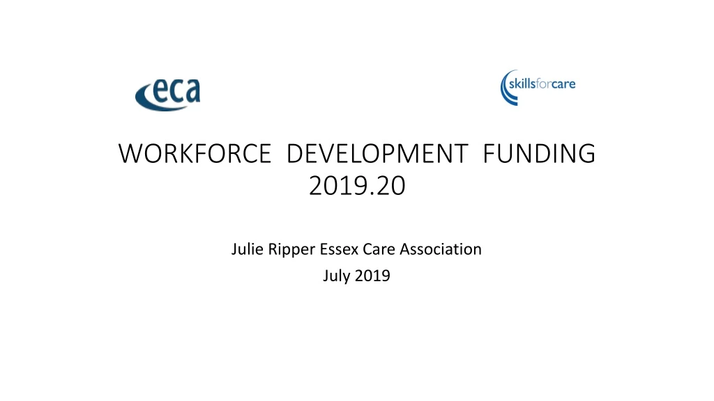 workforce development funding 2019 20
