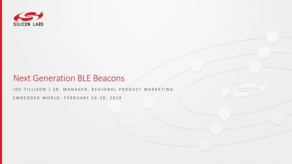 Next Generation BLE Beacons
