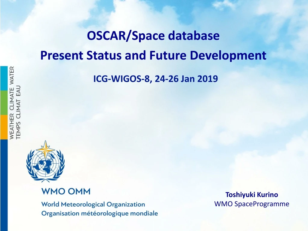 wmo new mini site for the gsics portal