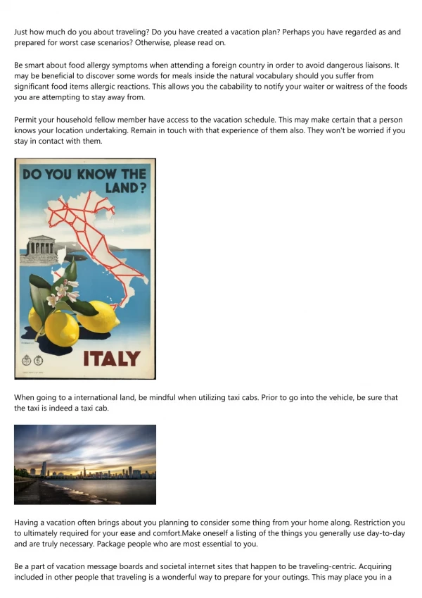 just how much do you about traveling do you have