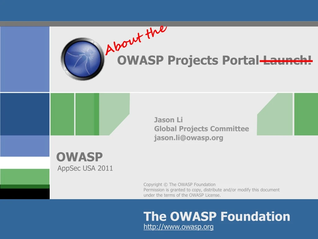owasp projects portal launch