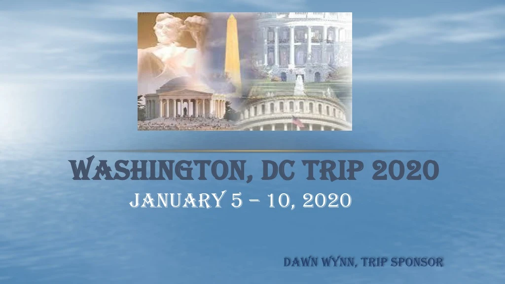 washington dc trip 2020