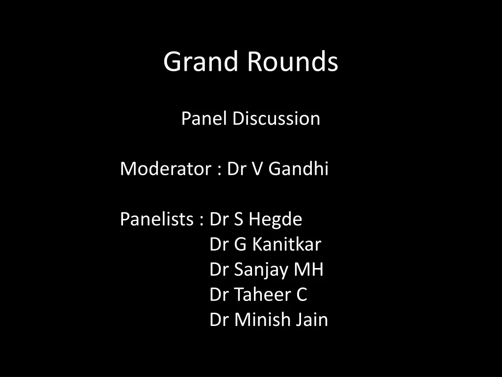 grand rounds