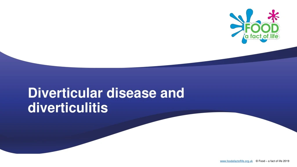 diverticular disease and diverticulitis
