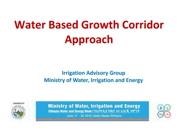 Water Based Growth Corridor Approach