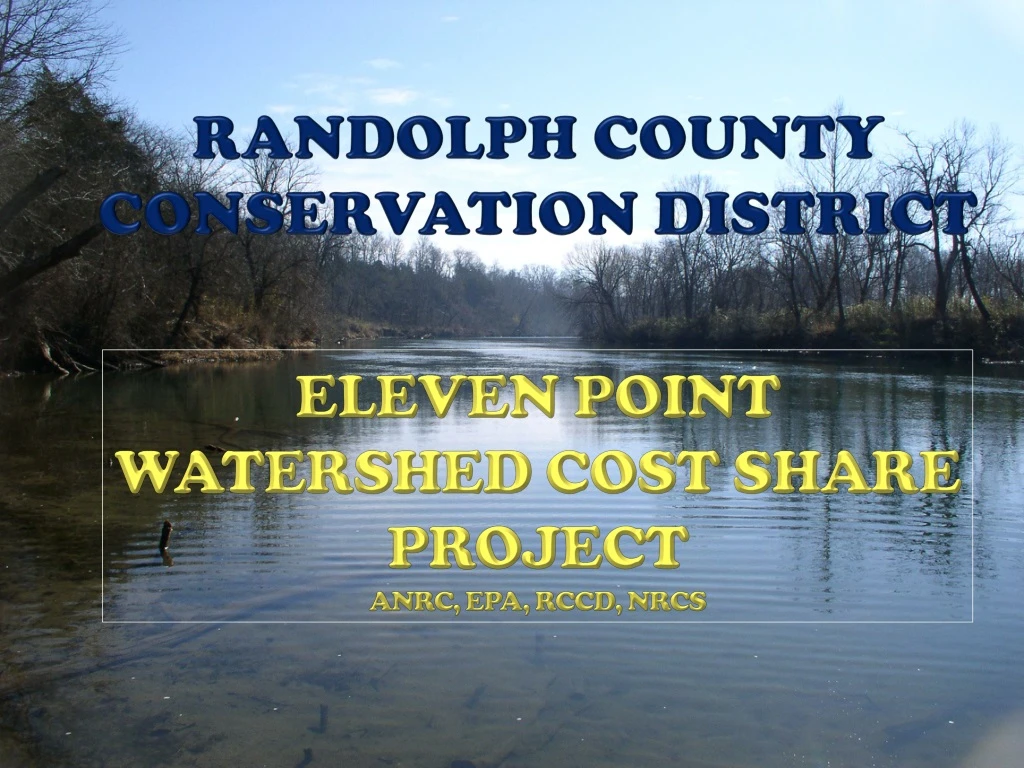 eleven point watershed cost share project anrc epa rccd nrcs