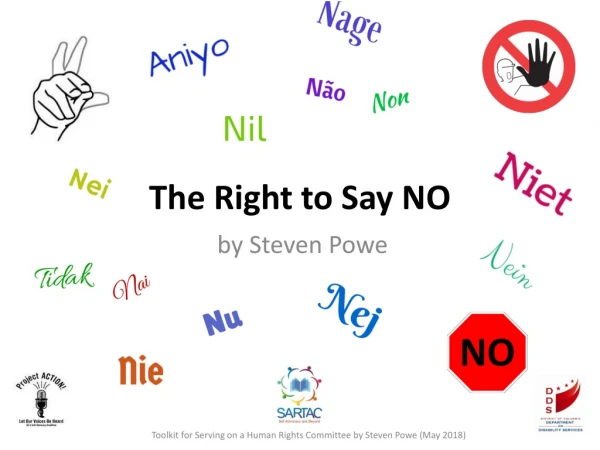 The Right to Say NO