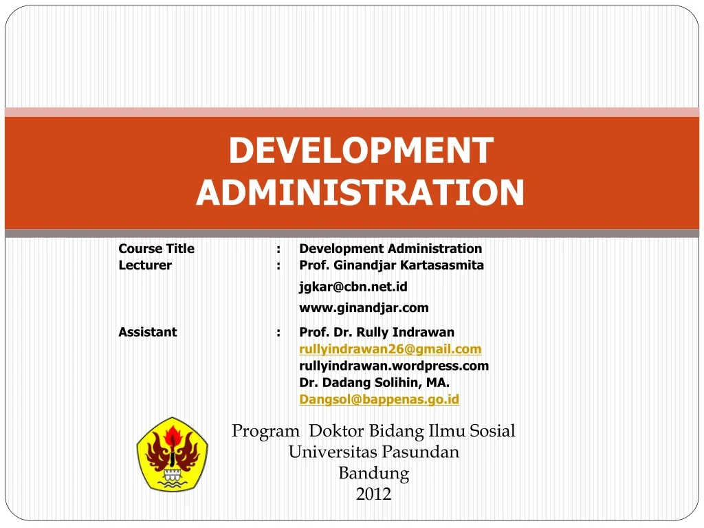 development administration