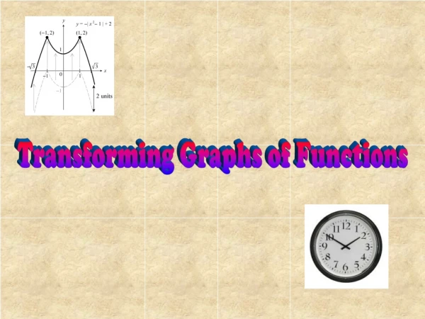 Transforming Graphs of Functions