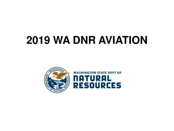 2019 WA DNR AVIATION