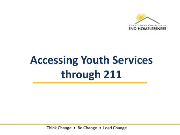 Accessing Youth Services through 211