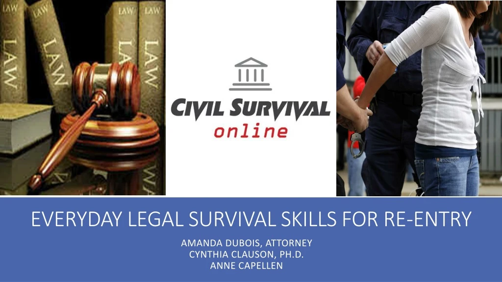 everyday legal survival skills for re entry