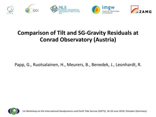 Comparison of Tilt and SG-Gravity Residuals at Conrad Observatory (Austria)