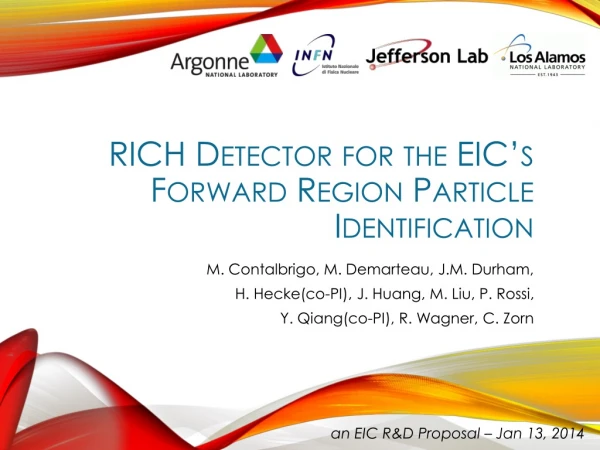 RICH Detector for the EIC’s Forward Region Particle Identification