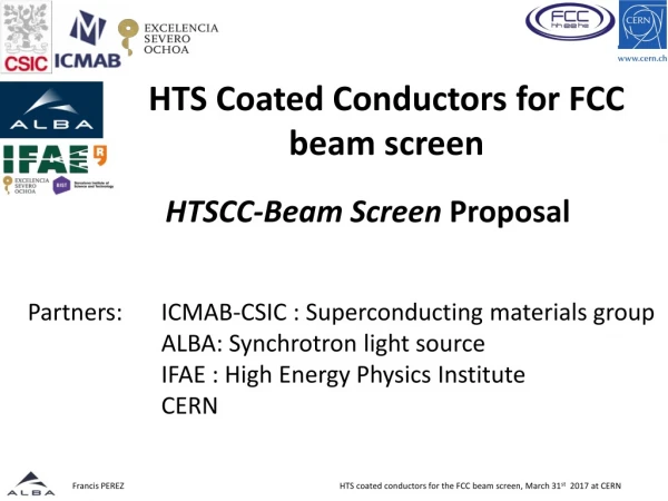 HTS Coated Conductors for FCC beam screen