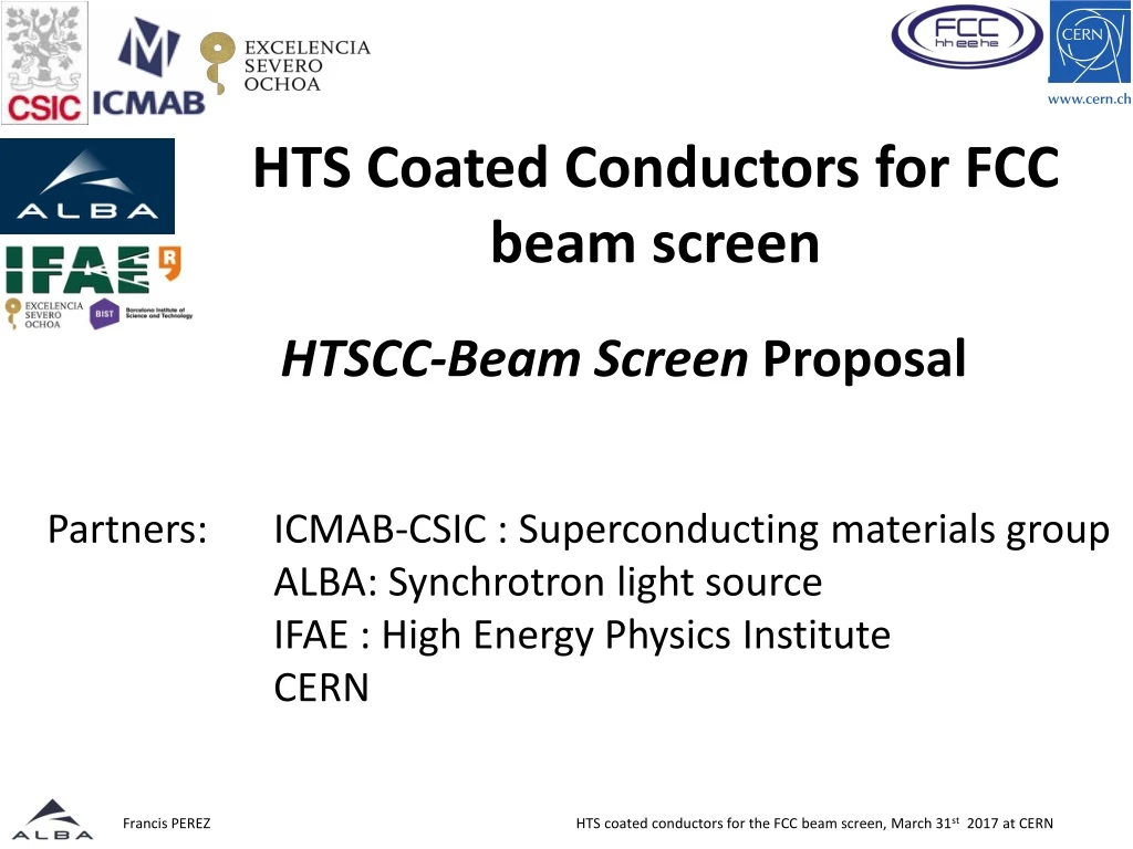 htscc beam screen proposal