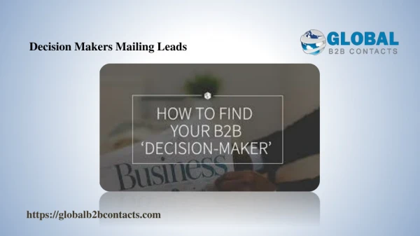 decision makers mailing leads