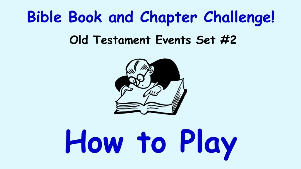 bible book and chapter challenge