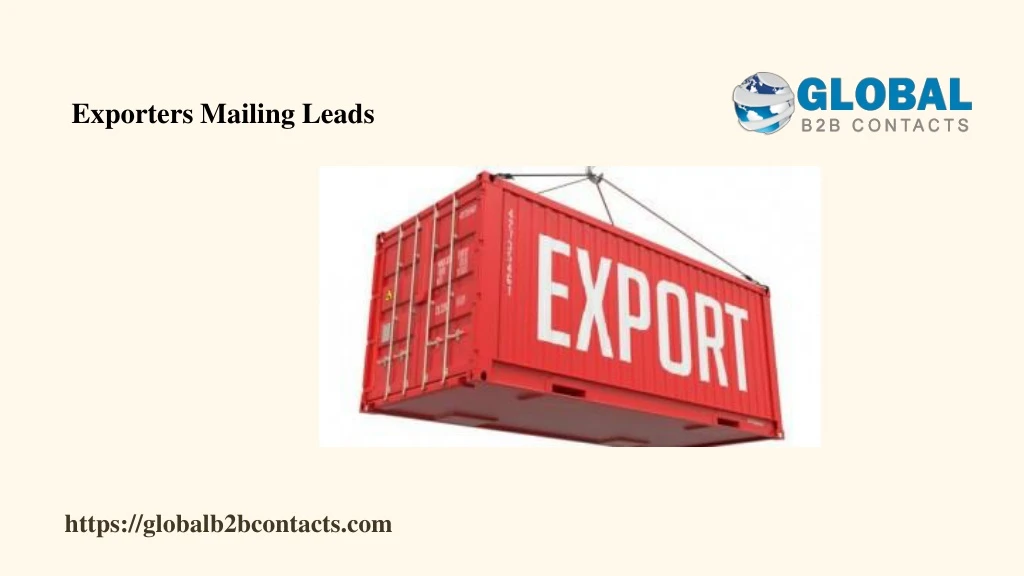 exporters mailing leads
