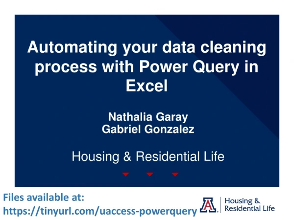 Nathalia Garay Gabriel Gonzalez Housing &amp; Residential Life