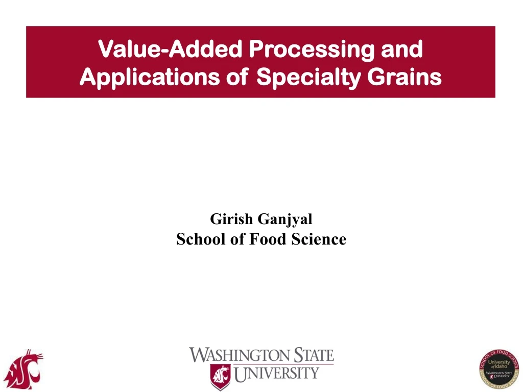 value added processing and applications
