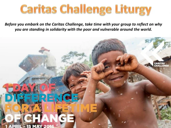 Caritas Challenge Liturgy