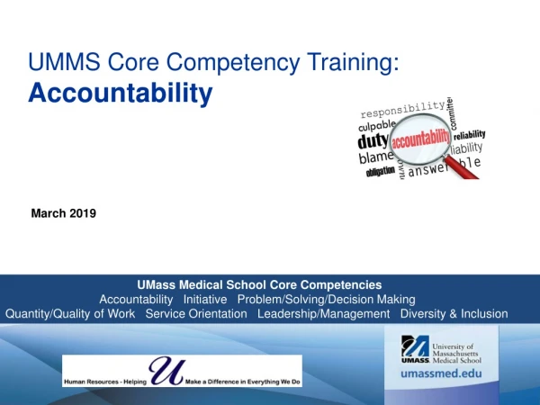 UMMS Core Competency Training: Accountability