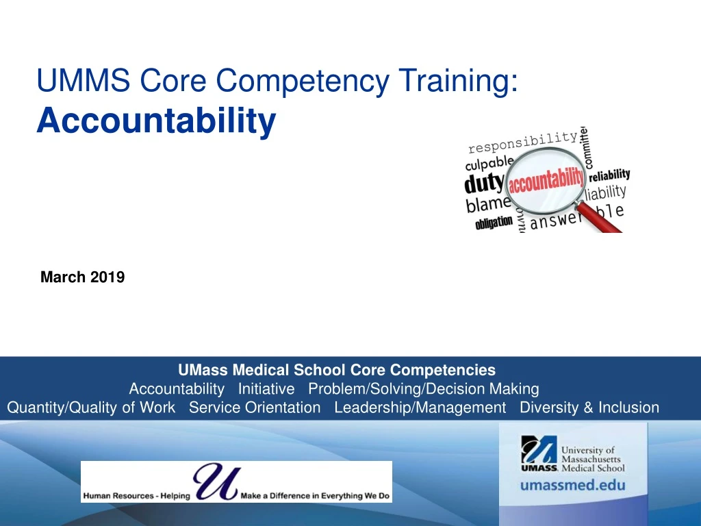 umms core competency training accountability