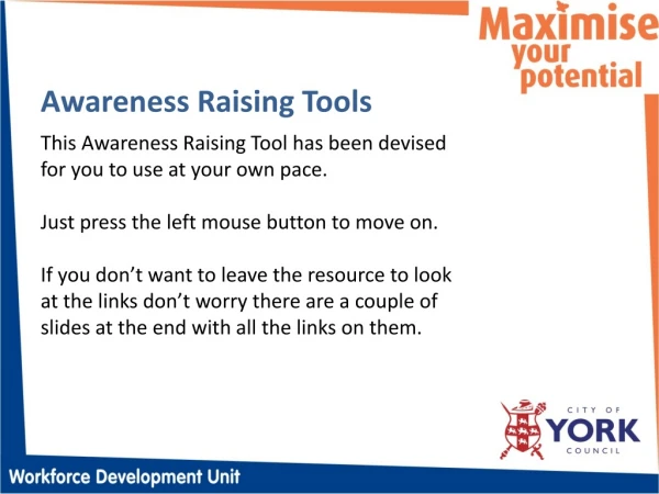 Awareness Raising Tools